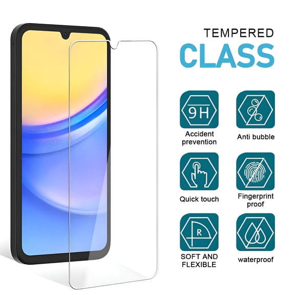 GJX Screen Protector,2 Pack Hd Clear Tempered Glass 9H Hardness Scratch Resistant Bubble Free Rugged Sturdy Easy Installation