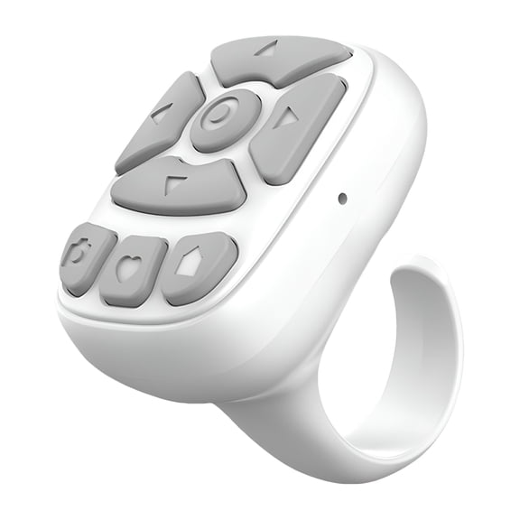GJX Scrolling Ring, Wireless Finger Scroller, Mobile Phone Controller, Page Turner Clicker, Phone Video Remote Control for Home