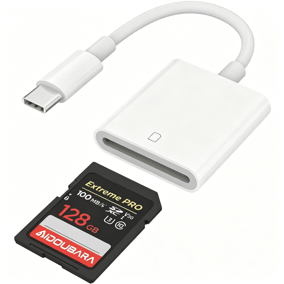 GJX Sd Card Reader Usb C for Iphone 17/16/15 Series, Memory Card Reader, Digital Camera Adapter Compatible with Ipad, Mac, Macbook Pro/Air, Kodak Pixpro and More Type C Devices