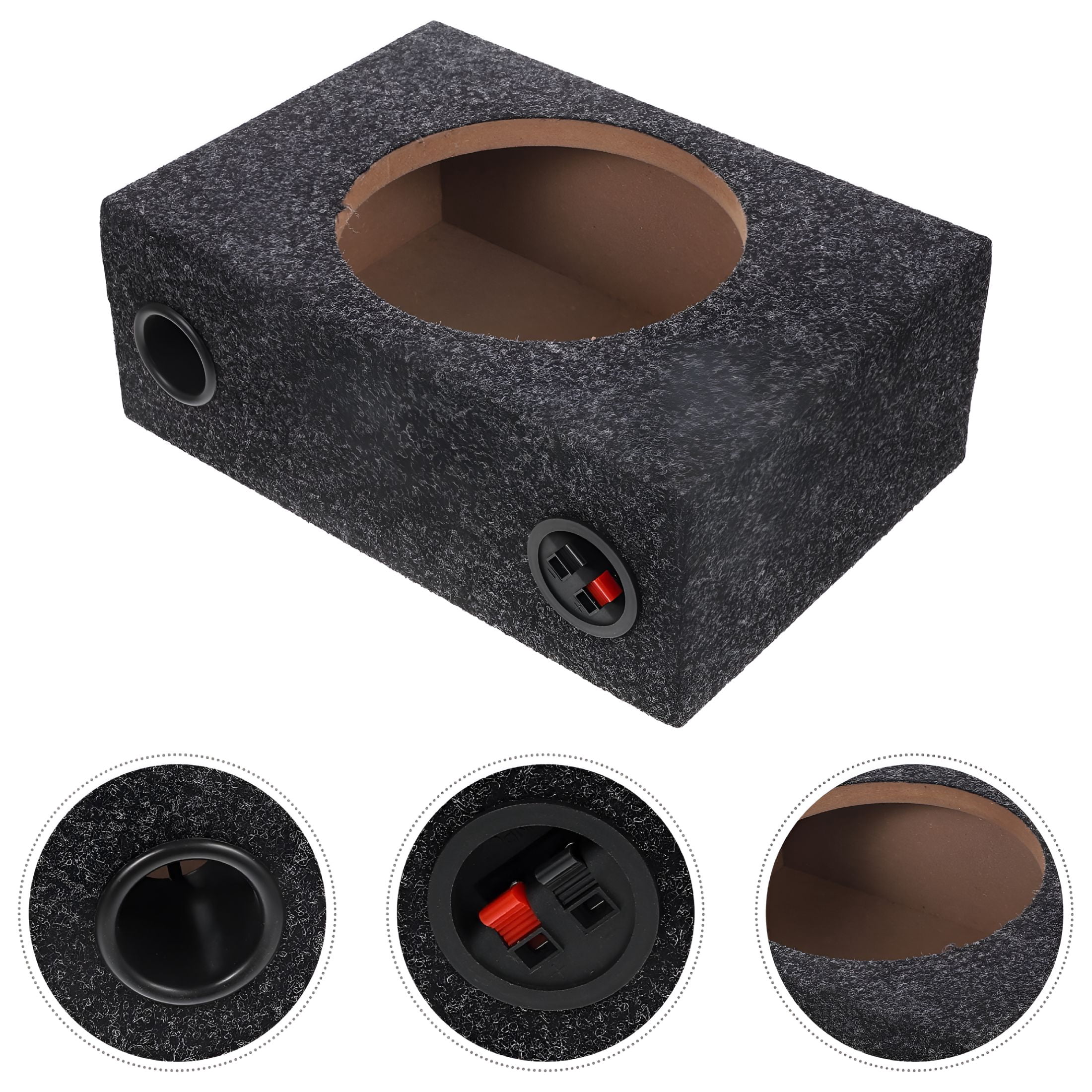 GJX Sealed Carpeted Subwoofer Enclosure 8 Inch Sub Box Replacement DIY ...