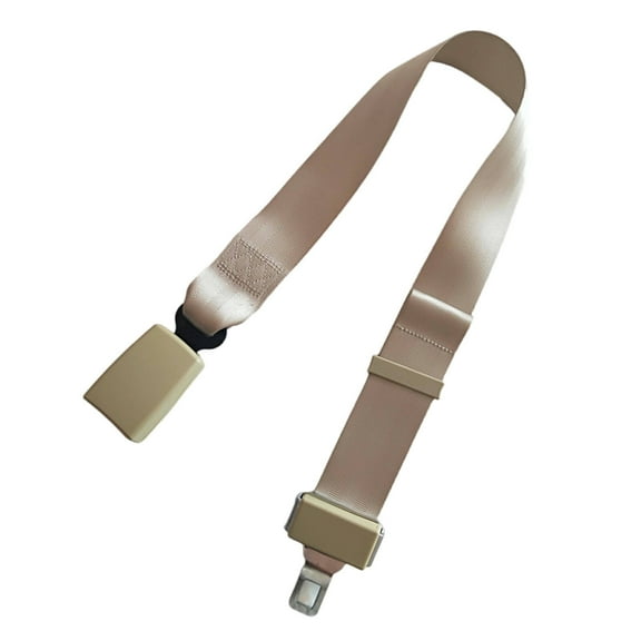 GJX Seat Belt Extender,Adjustable Length Seatbelt Extender,Prevents Neck Constriction High Compatibility Seat Belt Extenders for Cars,Beige