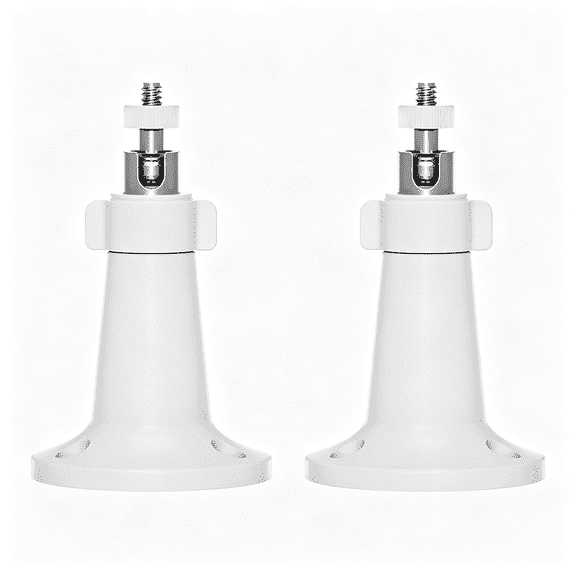 GJX Security Camera Mount 2 Pack White,Compatible with Essential 1St 2Nd 3Rd Gen Go 2 Pro 3 4 5S Ultra,Ultra 2 and Stick Up Cam Battery Plug-In,Adjustable Security Camera Mounting Bracket