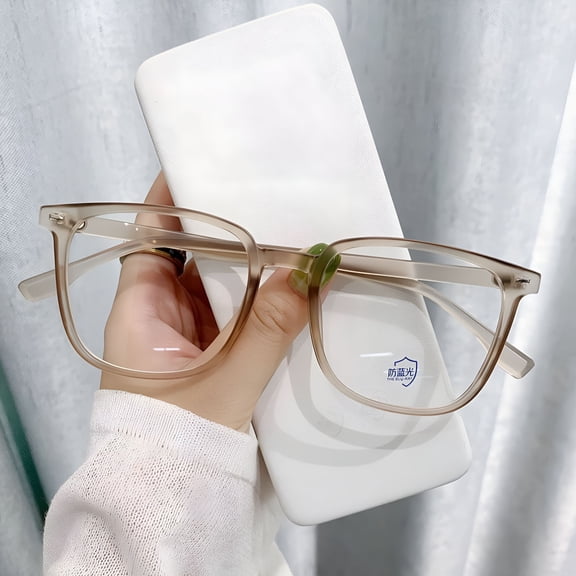 GJX Short-Sighted Distance Glasses Radiation Protection Optical Spectacle Simple for Adult and Student 100 Black Frame