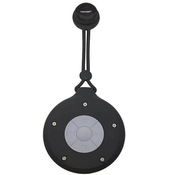 GJX Shower Speaker,Portable Lanyard Portable Speaker,Ring Sound Hole Design Waterproof Speaker,Black