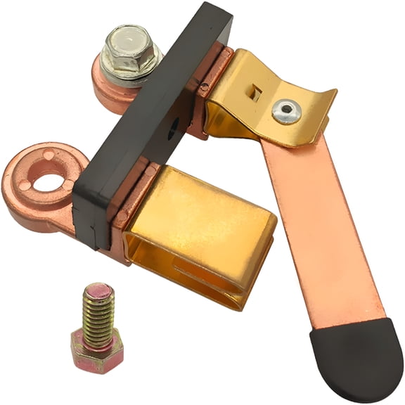 GJX Side Post Battery Disconnect Switch 12V 24V,Knife Blade Battery Switch Disconnect Power Cut Shut Off for Car Boat Rv Atv(With Long Bolt)