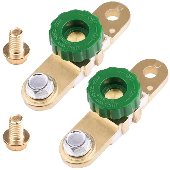 GJX Side Post Battery Disconnect Switch for Auto Truck Rv Boat Marine,Pack of 2,12V 24V Battery Cutoff Switch with Long Bolt