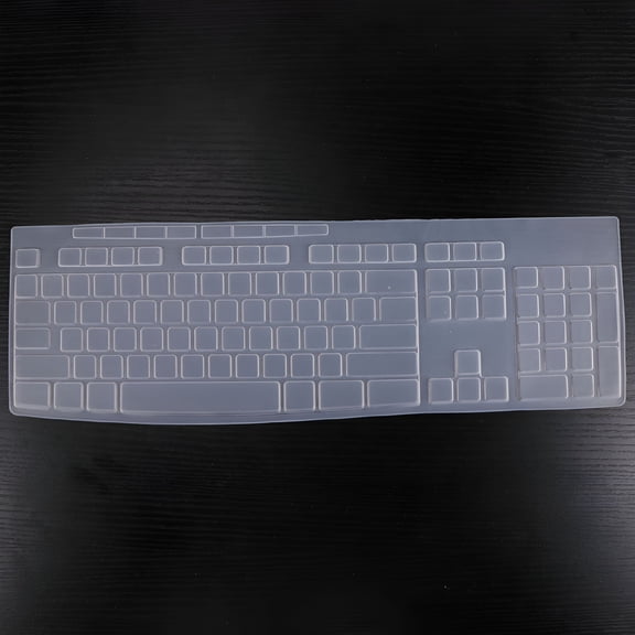 GJX Silicone Keyboard Cover- Thin Desktop PC Silicone Clear Keyboard Cover Film Protector Compatible for Wireless Keyboard