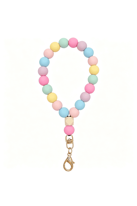 Silicone Phone Wrist Strap with Cute Bear Charm,Anti-Loss Keychain Strap Lanyard for Iphone Android