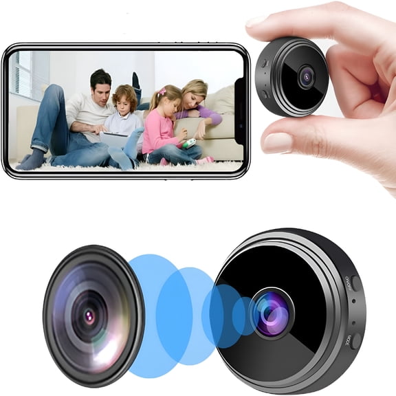 GJX Small Camera for Spying Hidden Camera Mini Spy Camera Home Security House Video Recording Remote View