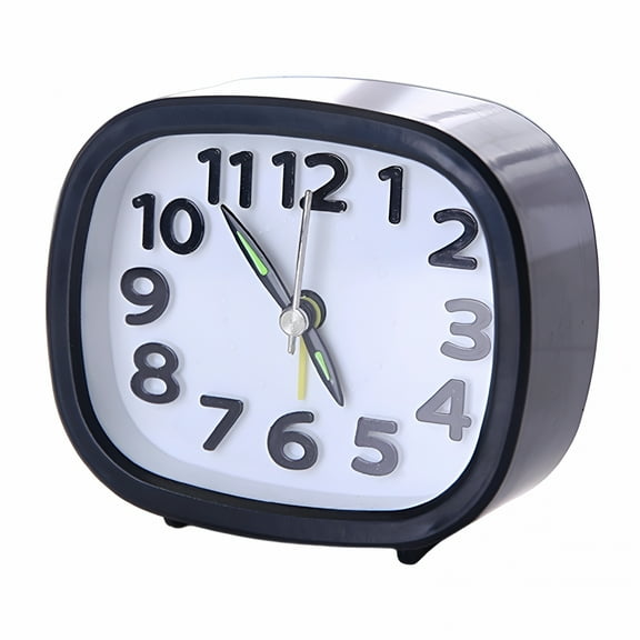 GJX Small Desk Alarm 4" Super Silent Non Ticking Battery Operated Clock Table for Living Room,Bedroom,Bedside,Desk,Gift Clock,Battery Alarm Clock,Small Alarm Clock,Battery Operated Alarm Clock