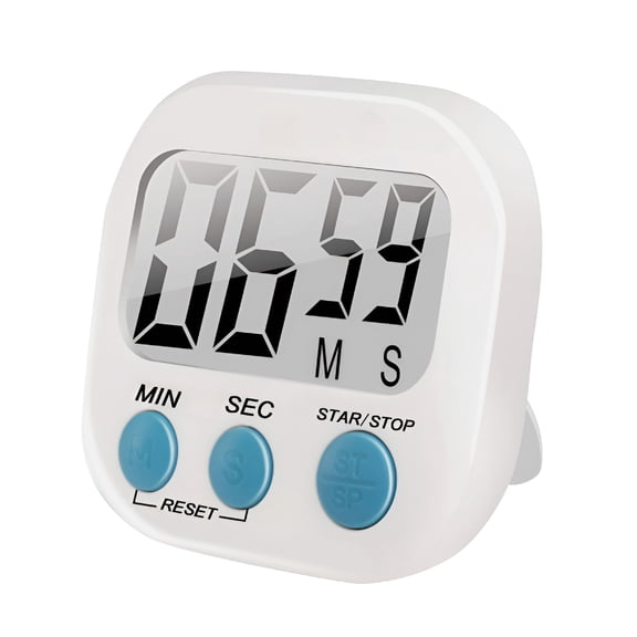 GJX Small Digital Kitchen Timer, Minute and Second Count Up and Down Stopwatch, Compact Alarm Clock for Cooking, Baking, Workout, Study Sessions, and Time Management