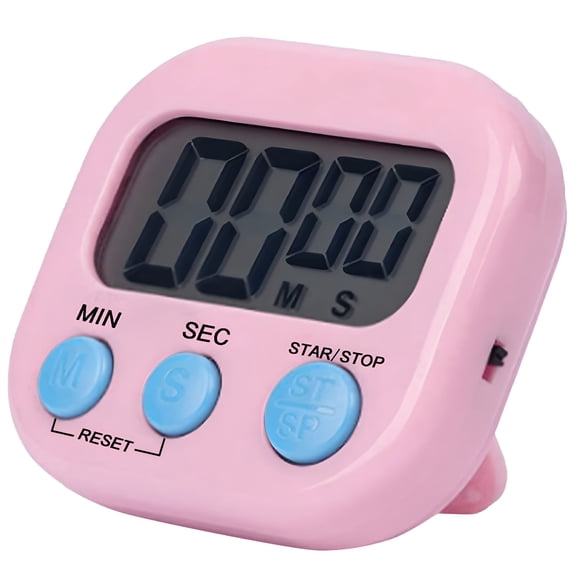 GJX Small Digital Kitchen Timer Minute Second Count Up Countdown