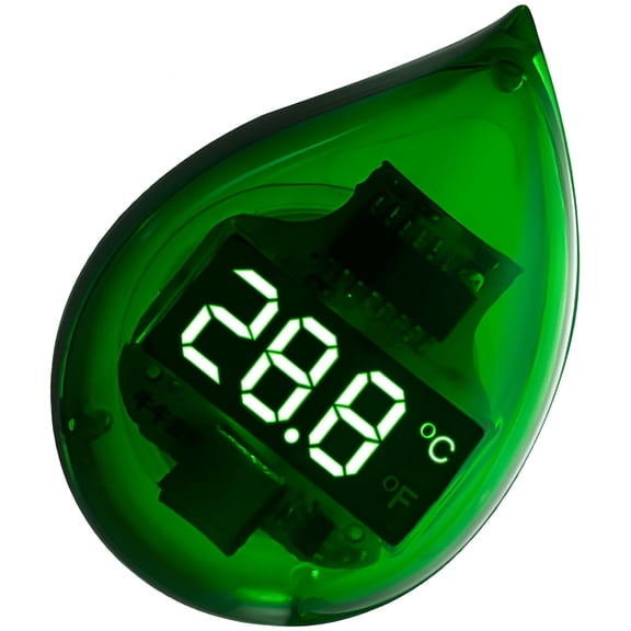 GJX Small Green Digital Aquarium Thermometer with Clear Large Screen for Temp Measuring