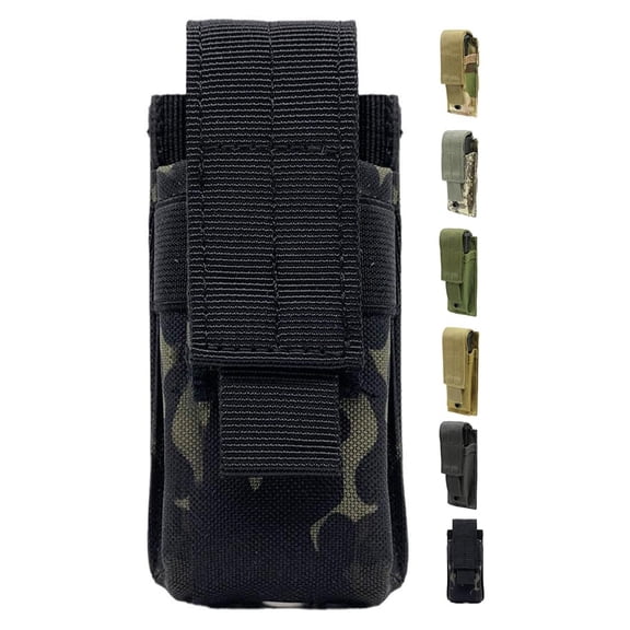 GJX Small Tactical Flashlight Holster,Molle Flashlight Pouch Belt Holder Flashlight Holder