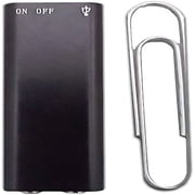 GJX Smallest Micro Voice Recorder with 90 Hours of Storage | One Touch Voice Recording | 8GB Internal Flash Memory Digital Audio Recorder | Fast 2 Hour Recharge Black