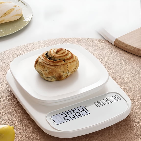 GJX Smart Digital Kitchen Scale with Nutritional Calculator, USB Rechargeable Food Scale for Macro & Calorie Tracking, Precision Cooking & Meal Prep Scale, LCD Display