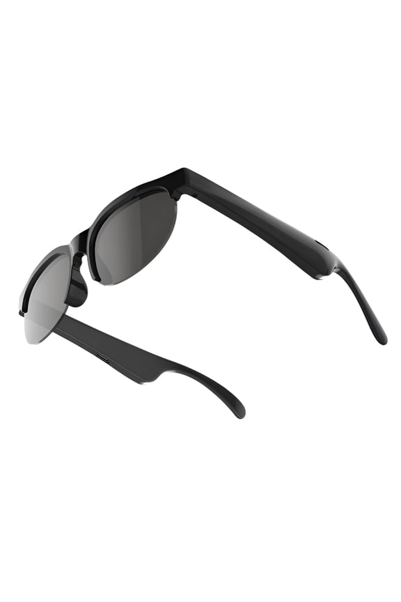 Smart Glasses Camera Bluetooth Sunglasses Open Ear Speaker Headset Headphone (black)