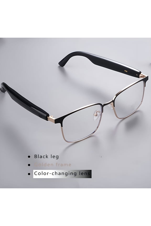 Smart Glasses for Photos & Calls Hands-Free Camera, Music, AI Voice Control, Noise Canceling Compatible iPhone/Android