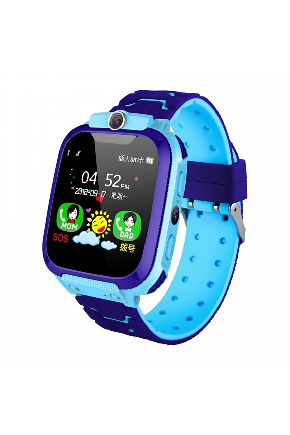 Smart Watch for Kids-Gps Tracker with Phone Smartwatch for Boys Girls 3-12 Years Old with Two-Way Call Sos Anti-Lost Camera,Child Cellphone Watch School Class Gifts