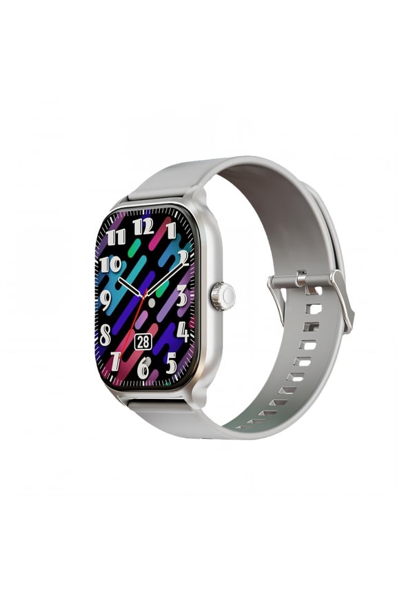 Smart Watch for Iphone Compatible,Multiple Contacts Fitness Watch,Receive Notifications Sports Smartwatch,Silver