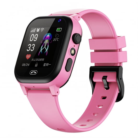 GJX Smart Watch for Kids,Calendar Kids Smart Watch,Stopwatch Watches for Kids,Pink,2G