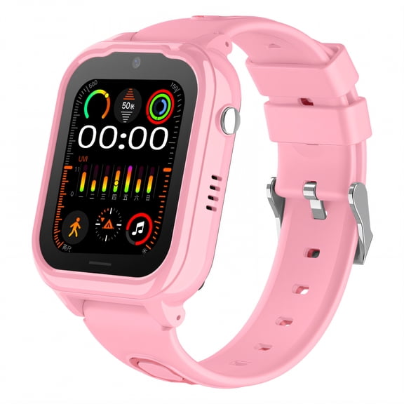 GJX Smart Watch for Kids,Clock Feature Kids Smart Watch,Frequent Contacts Watches for Kids,Pink,4G