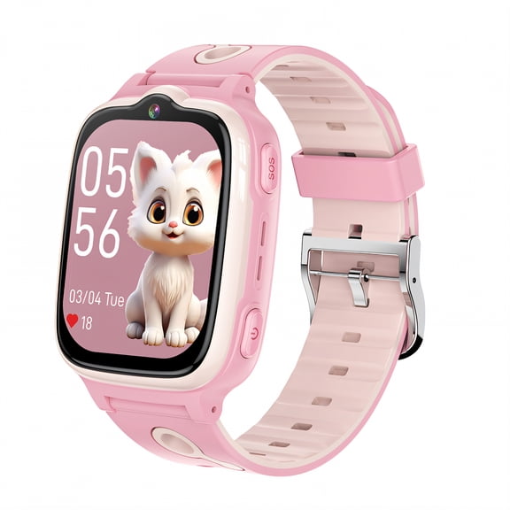 GJX Smart Watch for Kids,Clock Feature Kids Smart Watch,Text Messages Watches for Kids,Pink