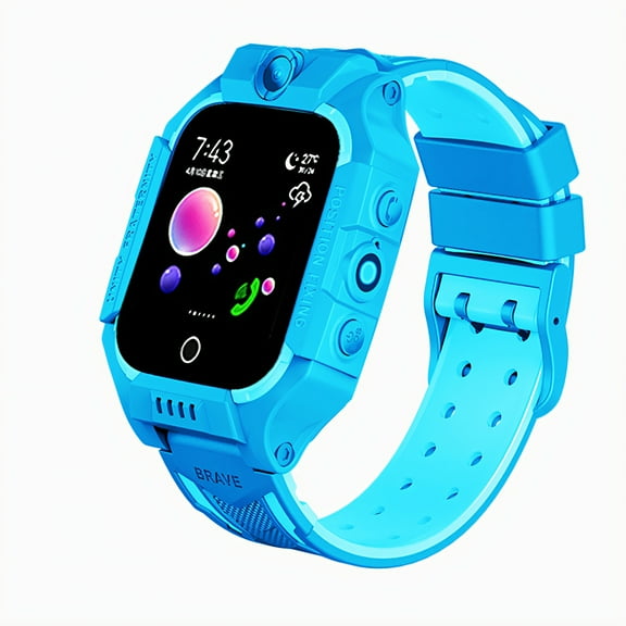 GJX Smart Watch for Kids,Encrypted Design Kids Smart Watch,Activity Tracking Watches for Kids,Blue