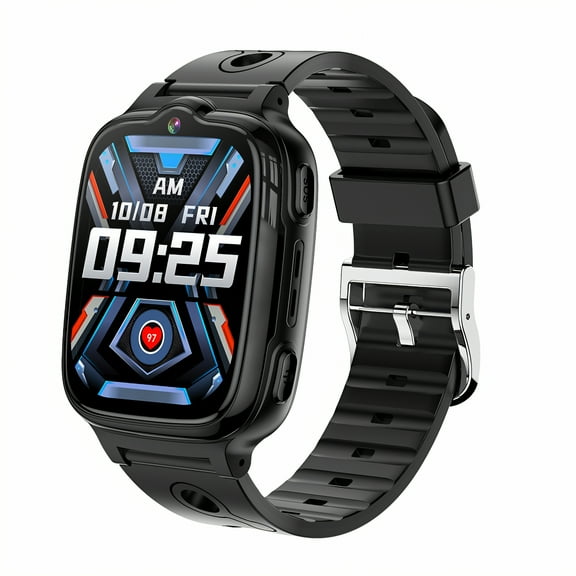 GJX Smart Watch for Kids,Remote Photos Kids Smart Watch,Micro Sim Watches for Kids,Black