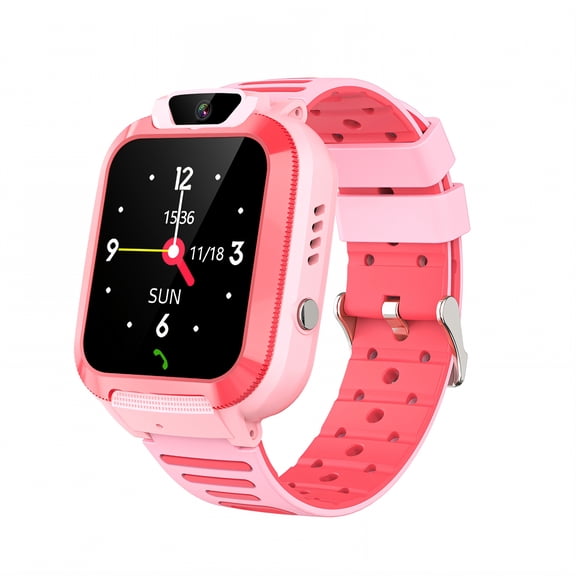 GJX Smart Watch for Kids,Group Conversations Kids Smart Watch,Noisy Environments Watches for Kids,Pink