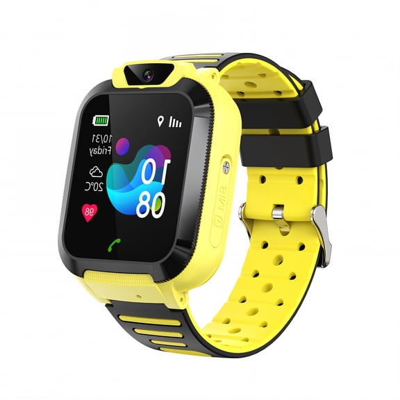 GJX Smart Watch for Kids,Setracker App Kids Smart Watch,Alert Notification Watches for Kids,Yellow,2G