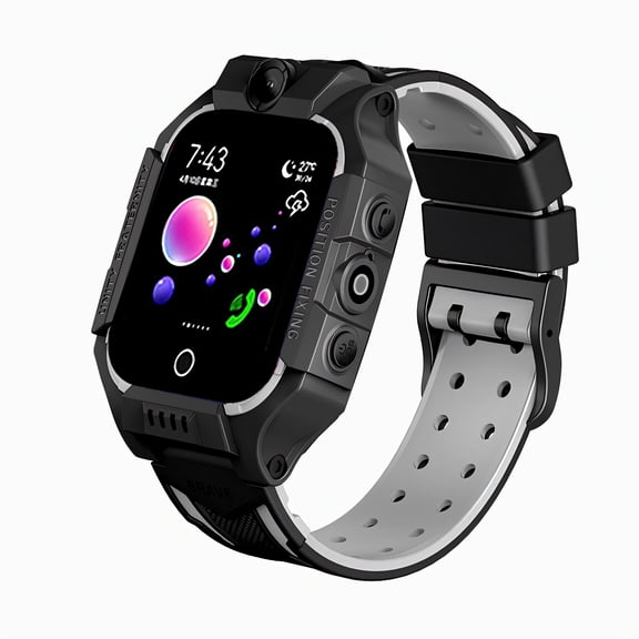 GJX Smart Watch for Kids,Music Playback Kids Smart Watch,Ip67 Waterproof Watches for Kids,Black