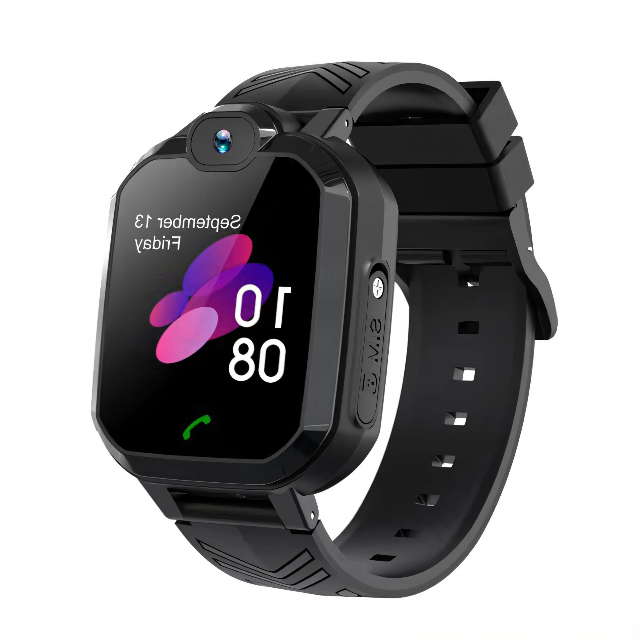GJX Smart Watch for Kids,Safety Geofence Kids Smart Watch,Voice Messages Watches for Kids,Black,2G