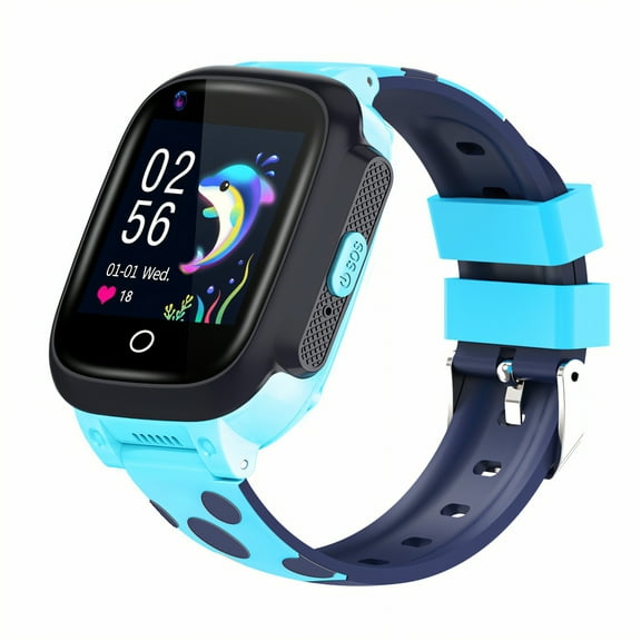 GJX Smart Watch for Kids,Stable Calls Kids Smart Watch,Weather Forecast Watches for Kids,Blue