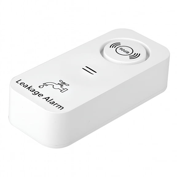 GJX Smart WiFi Water Leak Detector Wireless Sensor with 90dB Alarm App Control for Bathroom Kitchen Basement Laundry