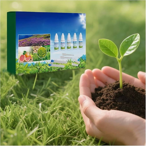 GJX Soil Test Kit Professional Soil Testing Any Type Gardening Condition Easy-To-Read Colorimetric Results Nutrient Levels Easy-To-Read Colorimetric Results Nutrient Levels Soil Test