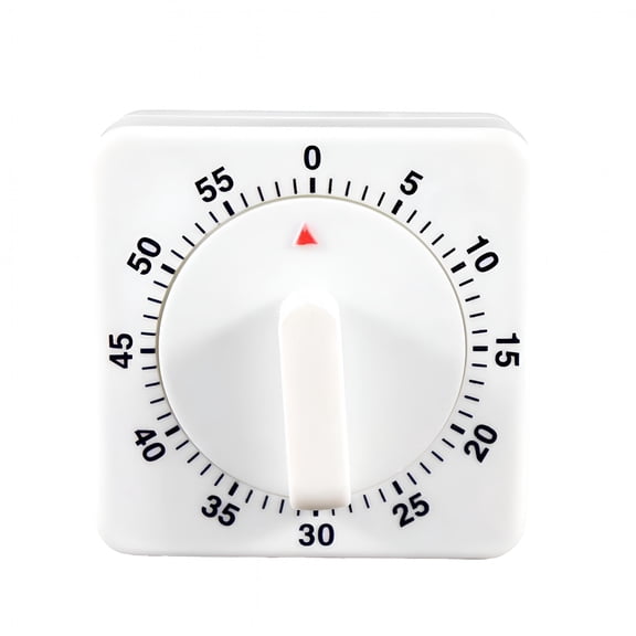 GJX Square 60 Minute Mechanical Kitchen Timer with Loud Alarm,Kitchen Clock Timer Mini Countdown Timer,Manual Wind Up Kitchen Cooking Timer No Batteries Required,For Classroom,Home,Study&Cooking