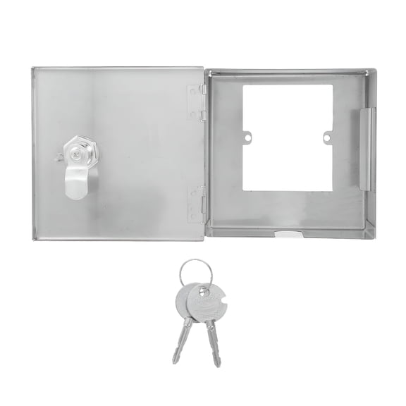 GJX Stainless Steel Electrical Box with Safety Lock Outdoor Wall Mounted Waterproof Electric Equipment Enclosure Box Electrical Outlets Junction Project Box