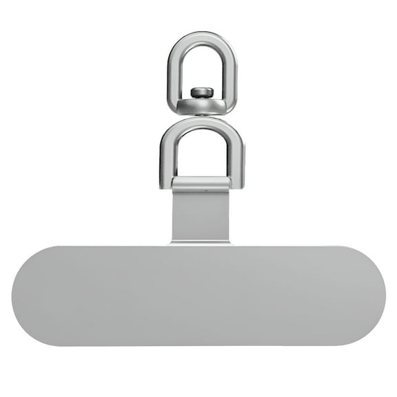 GJX Stainless Steel Phone Tether Pad Durable Clip Tether Tab Patches for Phone Lanyard with Soft Film Rotating Buckle Ultra-Thin Case Mobile Phone Accessories