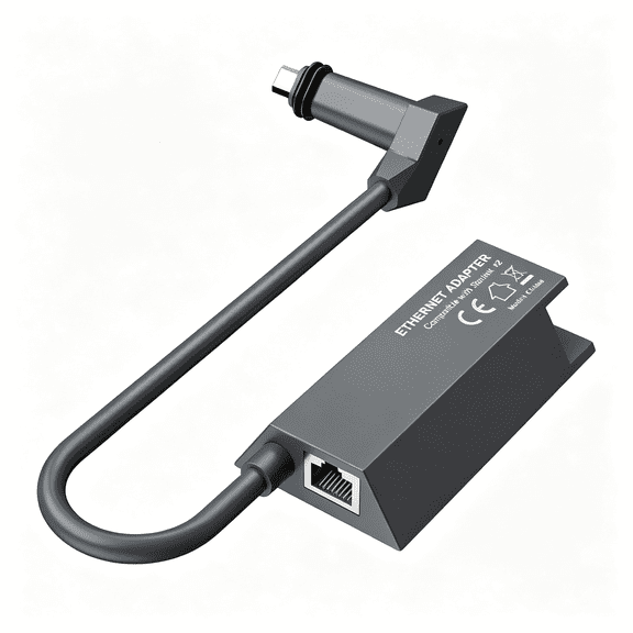 GJX for Starlink Ethernet Adapter for Starlink Rectangle Dish Satellite Internet V2,For Starlink to Rj45 Gigabit Ethernet Adapter Fast&Stable Network Connection for Starlink Actuated Gen 2,Black