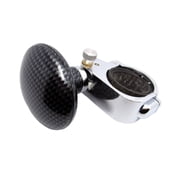 GJX Steering Wheel Knob,Rotatable Steering Ball Steering Wheel Spinner,Physical Principle Focus One-Hand Steering Steering Wheel Control Knob,Black