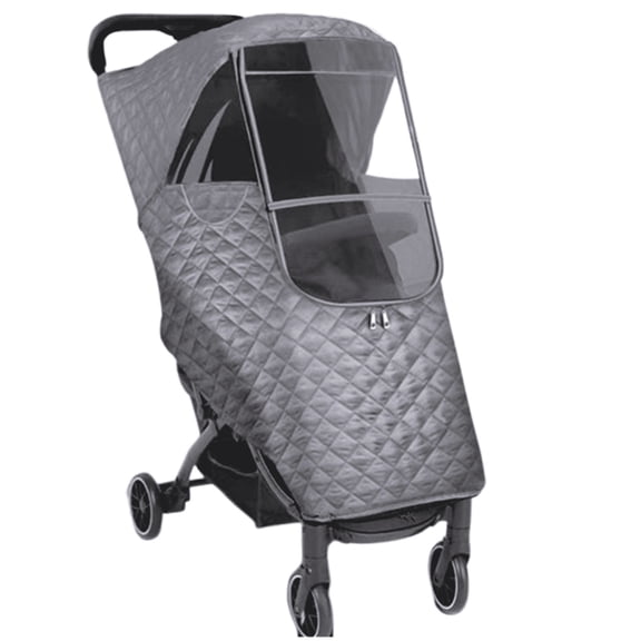 GJX Stroller Rain Cover, 360-Degree Waterproof Weather Shield, Universal