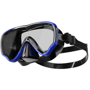 GJX Swim Goggles,UV Protection Goggles Swimming Adult,Anti-Fog Design Swim Goggles for Men,Black Blue