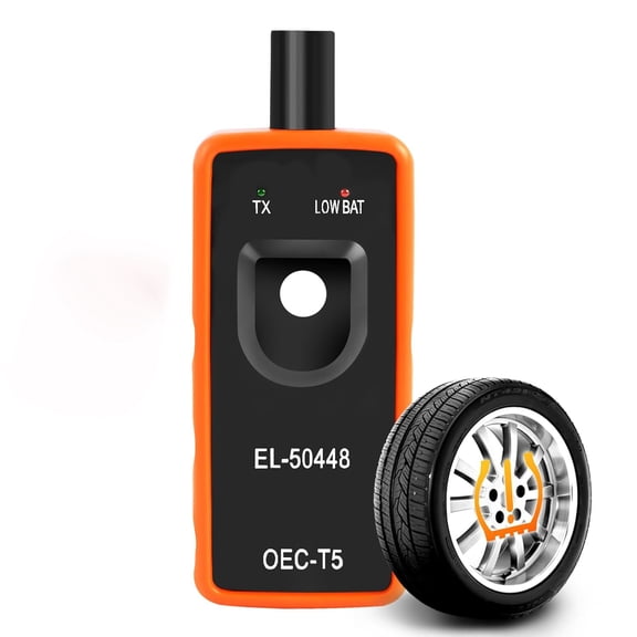 GJX TPMS Relearn Tool with Battery,TPMS Reset Tool for GM,EL-50448 Tire Sensor Reset Tool,OEC-T5 Auto Tire Monitoring System Activation Reset Tool,TPMS Programming Tool for GM Series Vehicles
