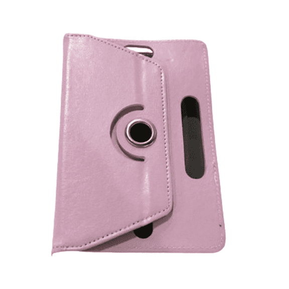 GJX Tablet Case Crystal Pattern 7 Inch Tablet Case Rotatable Cover Leather Stand Cover Pink