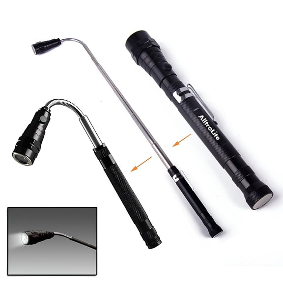 GJX Telescopic LED Flashlight Rechargeable