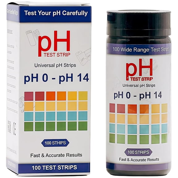 GJX Test Strips 0-14,100 Strips Universal Litmus Paper,For Urine,Saliva,Drinking Water,Aquariums,Pools,Food,Soap Making,Liquid Testing,Fast Testing