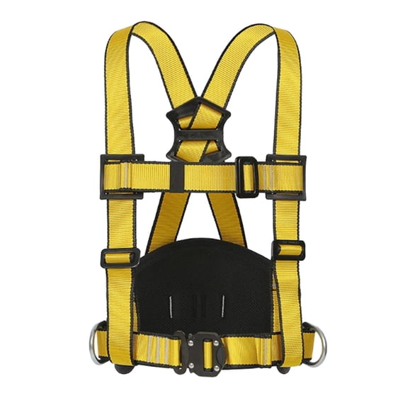 GJX Thicken Climbing Safety Harness,Wider Chest Harness Belt for Mountaineering/Fire Rescuing/Rock Climbing/Rappelling/Tree Climbing-Rock Climbing Harness with Waist Pad,75-120Cm