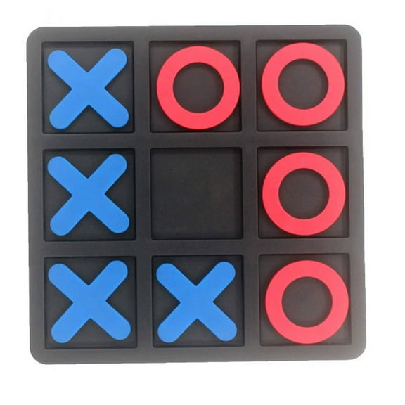 GJX Tic Tac Toe Game Kids' Educational Game Plastic Tic Tac Toe Game Xo Strategy Game Portable Tabletop Board Game for Family Adults and Kids Style