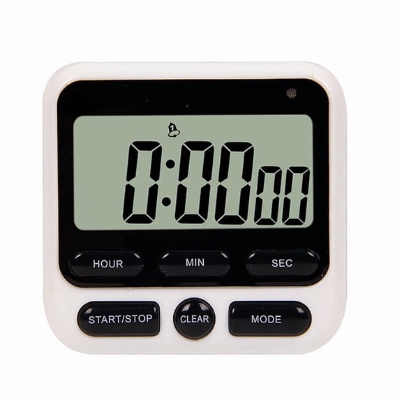 GJX Timer,Digital Timer with Mute/Loud Alarm Switch On/Off Switch,Large Lcd Display Magnetic Count Up&Count Down for Kids Teachers Cooking Digital Kitchen Timer(Black)